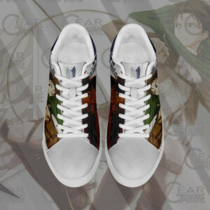 Levi Ackerman Skate Shoes Attack On Titan Anime Sneakers SK10 7