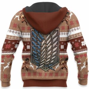 Levi Ackerman Ugly Christmas Sweater Custom Anime Attack On Titan XS12 8