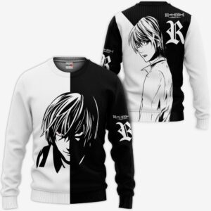 Light Yagami Hoodie Custom Shirt Anime Zip Jacket 7