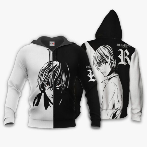 Light Yagami Hoodie Custom Shirt Anime Zip Jacket 1