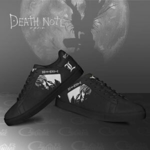 Light Yagami Skate Shoes Death Note Custom Anime Sneakers SK11 6