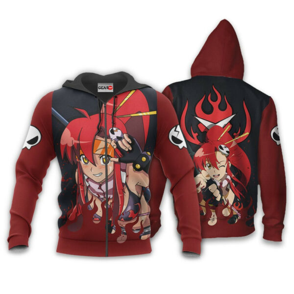 Littner Yoko Hoodie Custom Tengen Toppa Gurren Lagann Anime Merch Clothes 1