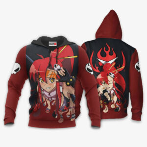 Littner Yoko Hoodie Custom Tengen Toppa Gurren Lagann Anime Merch Clothes 8