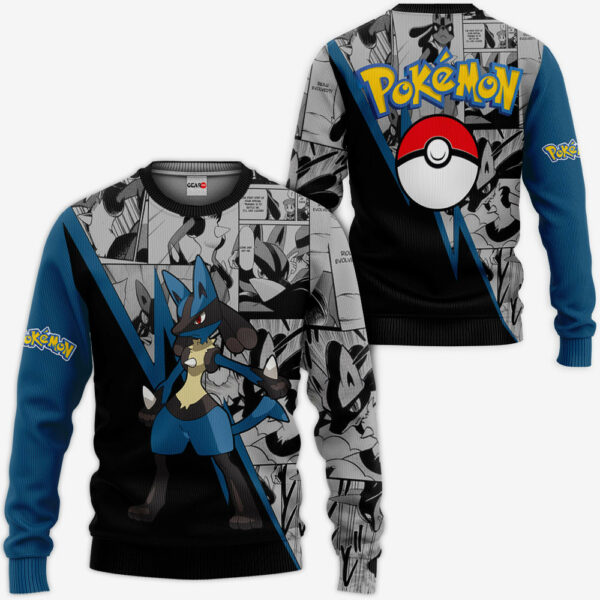 Lucario Hoodie Custom Anime Pokemon Merch Clothes Mix Manga 2