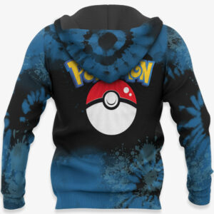 Lucario Hoodie Custom Pokemon Anime Merch Clothes Tie Dye Style 10