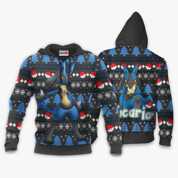 Lucario Ugly Christmas Sweater Custom Anime Pokemon XS12 3