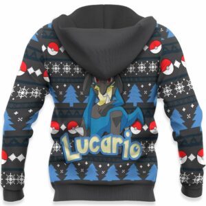 Lucario Ugly Christmas Sweater Custom Anime Pokemon XS12 8