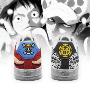 Luffy and Law Air Shoes Custom Anime One Piece Sneakers 6