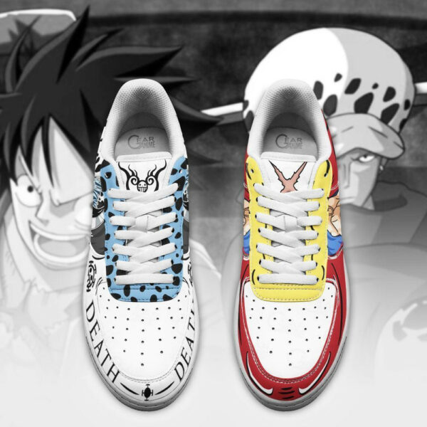 Luffy and Law Air Shoes Custom Anime One Piece Sneakers 4