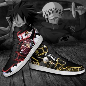 Luffy and Trafalgar Law Shoes Custom One Piece Anime Sneakers Friend Gifts 6