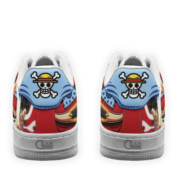 Luffy Armament Haki Air Shoes Custom One Piece Anime Sneakers 3