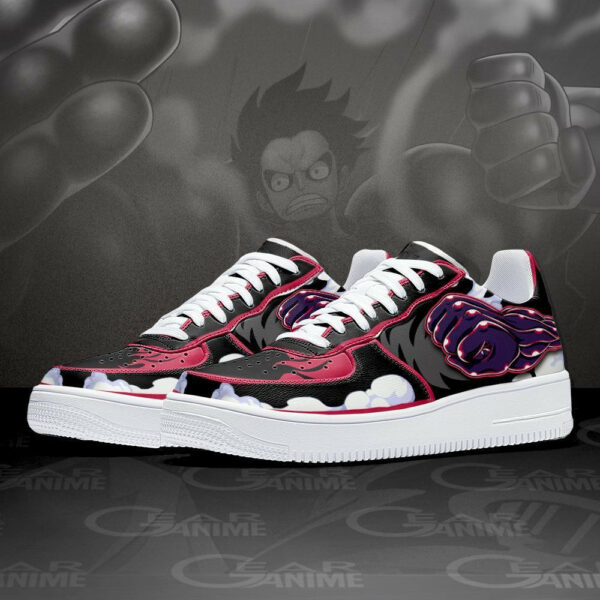 Luffy Gear 4 Air Shoes Custom Anime One Piece Sneakers 2