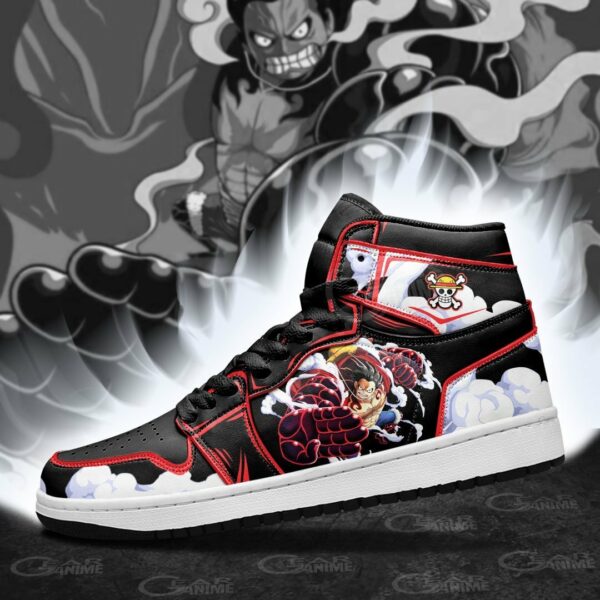 Luffy Gear 4 Shoes Custom Snakeman One Piece Anime Sneakers 3