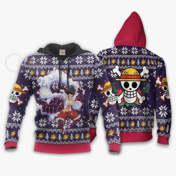 Luffy Gear 4 Ugly Christmas Sweater One Piece Anime Xmas 3