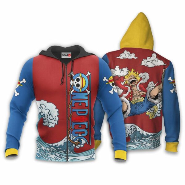 Luffy Gear 5 Hoodie Custom Awakening One Piece Anime Merch Clothes 1