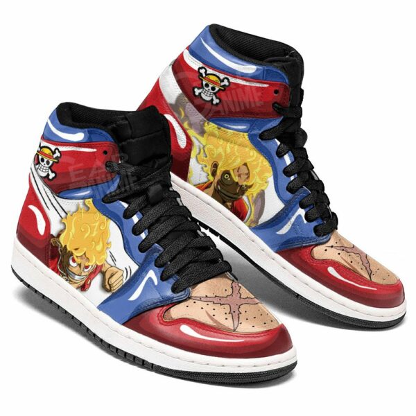 Luffy Gear 5 Shoes Custom One Piece Anime Sneakers 3