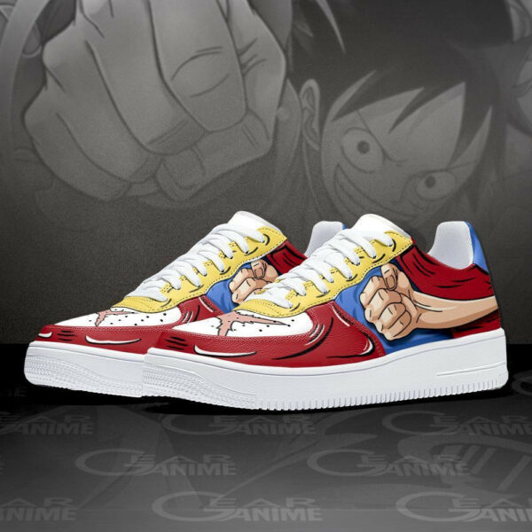 Luffy Gomu Gomu Air Shoes Custom Anime One Piece Sneakers 2