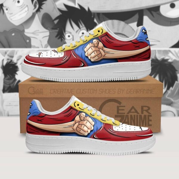 Luffy Gomu Gomu Air Shoes Custom Anime One Piece Sneakers 1