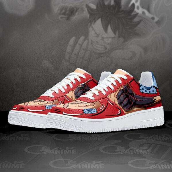Luffy Haiki Air Shoes Custom Wano Arc One Piece Anime Sneakers 2