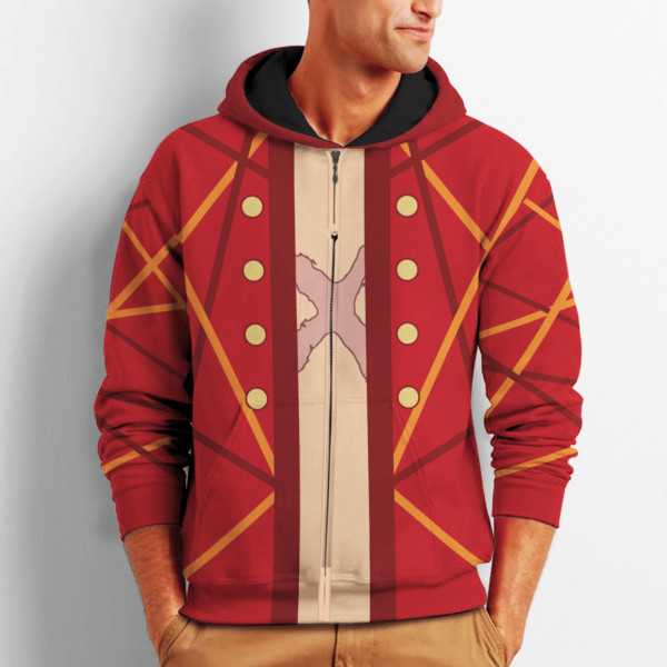 Luffy Zip Hoodie Cosplay One Piece Anime Shirt 2