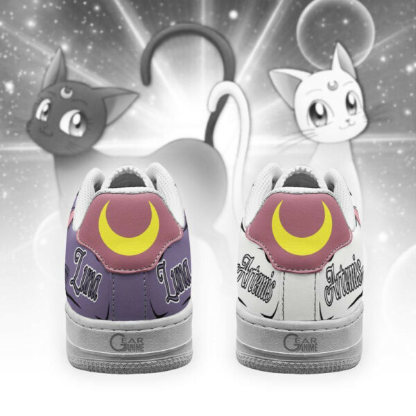 Luna and Artemis Air Shoes Custom Sailor Anime Sneakers 3
