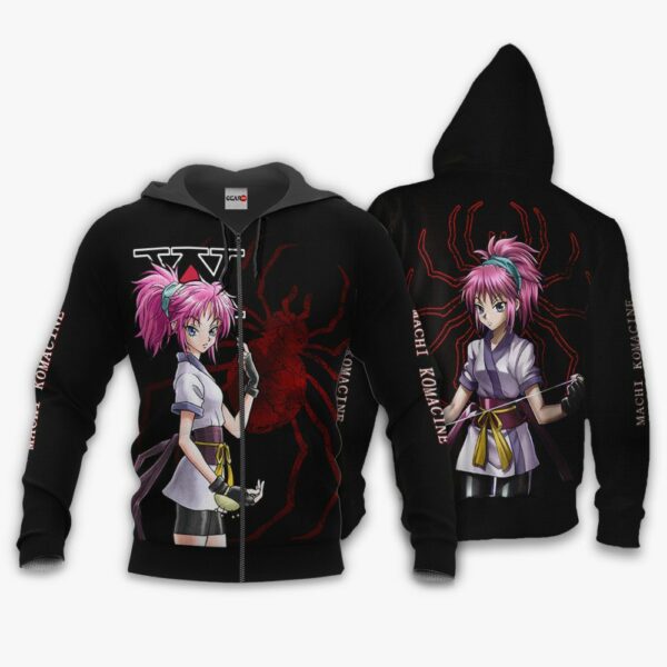 Machi Komacine Phantom Troupe Hoodie Custom Anime HxH Merch Clothes 1