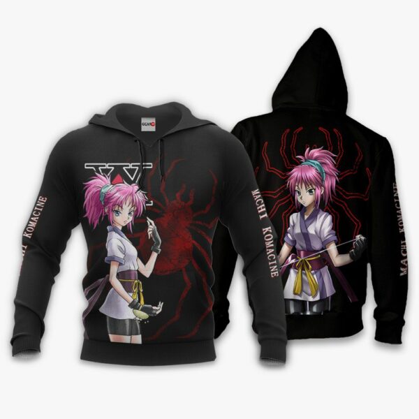 Machi Komacine Phantom Troupe Hoodie Custom Anime HxH Merch Clothes 3