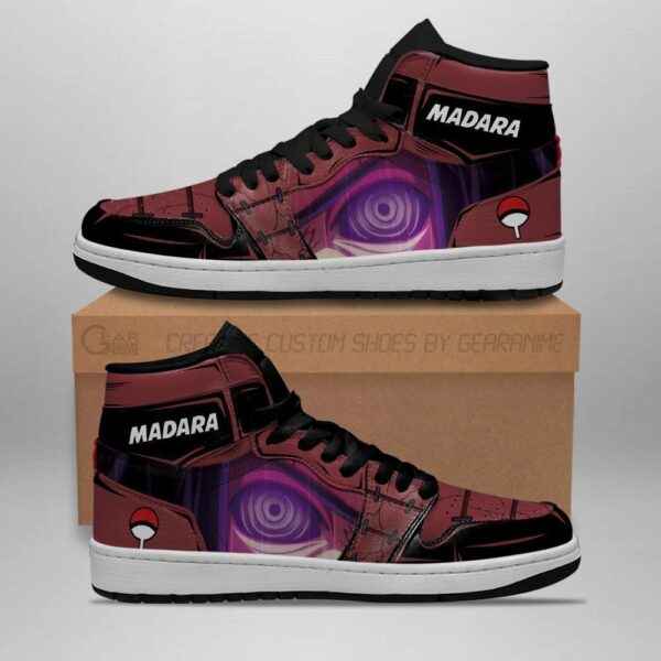 Madara Rinnegan Eye Shoes Anime Shoes Costume 2