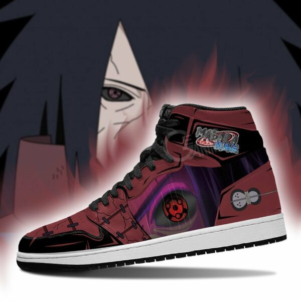 Madara Sneakers Rinnegan & Mangekyou Shoes High Top Anime 4