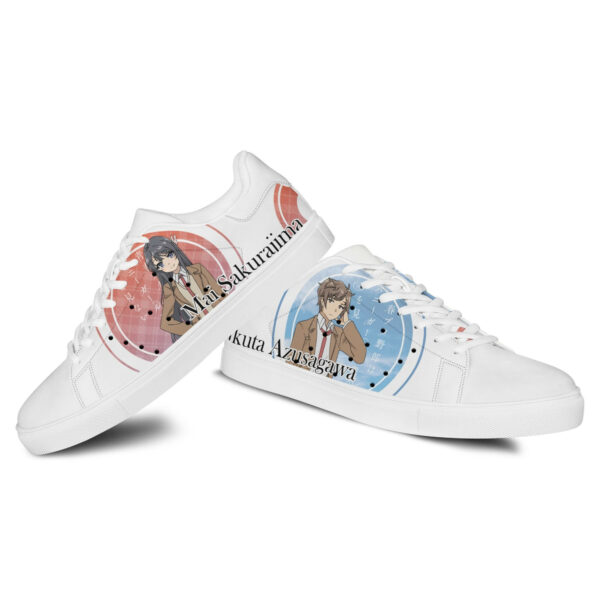 Mai Sakurajima & Sakuta Azusagawa Skate Shoes Custom Anime Bunny Girl Senpai Shoes 3