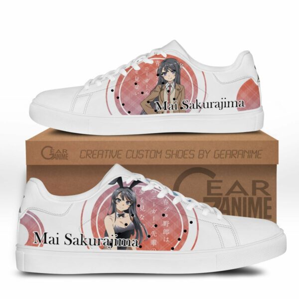 Mai Sakurajima Skate Shoes Custom Anime Bunny Girl Senpai Shoes 1