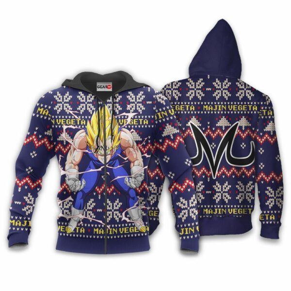 Majin Vegeta Christmas Sweater Custom Anime Dragon Ball XS12 2