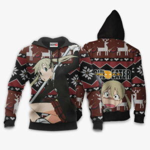 Maka Albarn Ugly Christmas Sweater Custom Anime Soul Eater XS12 7