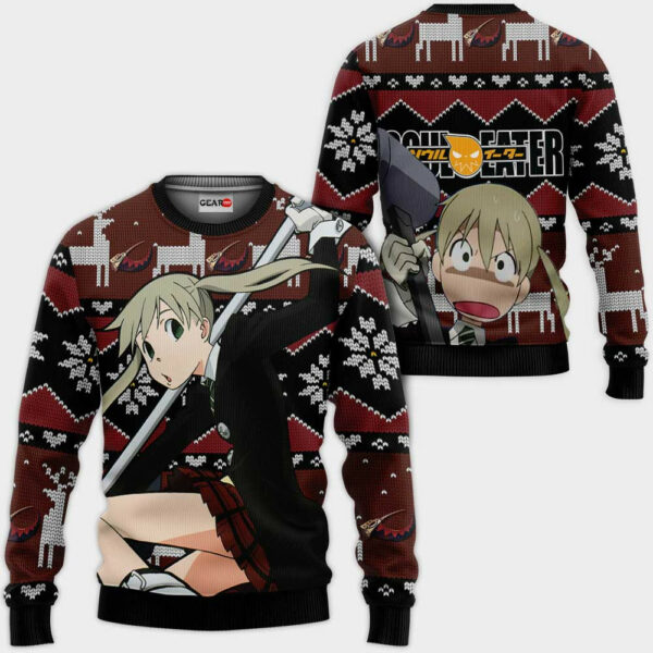 Maka Albarn Ugly Christmas Sweater Custom Anime Soul Eater XS12 1