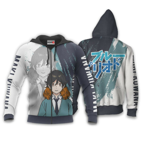 Maki Kuwana Hoodie Custom Anime Blue Period Merch Clothes 1