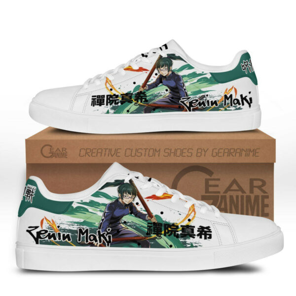 Maki Zenin Skate Shoes Custom Anime Jujutsu Kaisen Shoes 1