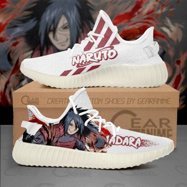 Uchiha Madara Shoes Naruto Custom Anime Sneakers SA10 1