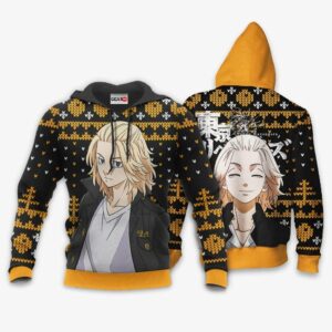 Manjirou Sano Mikey Ugly Christmas Sweater Custom Anime Tokyo Revengers XS12 7