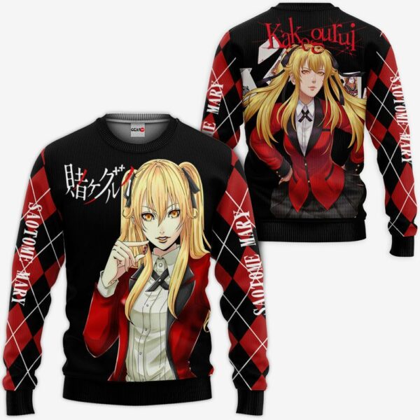 Mary Saotome Hoodie Shirt Kakegurui Anime Zip Jacket 2