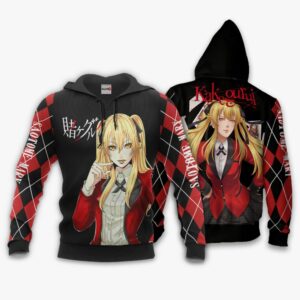 Mary Saotome Hoodie Shirt Kakegurui Anime Zip Jacket 8