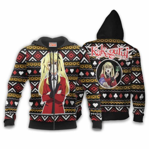 Mary Saotome Ugly Christmas Sweater Custom Anime Kakegurui XS12 2