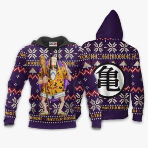 Master Roshi Ugly Christmas Sweater Custom Anime Dragon Ball XS12 7