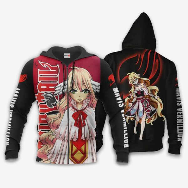 Mavis Vermillion Hoodie Fairy Tail Anime Merch Stores 1