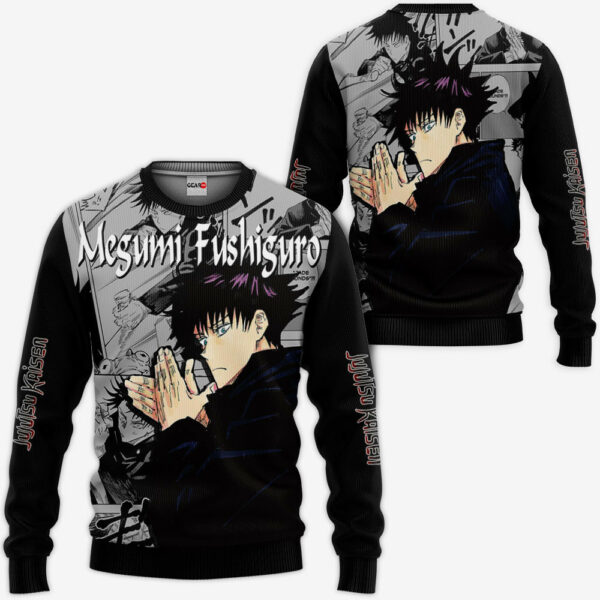 Megumi Fushiguro Hoodie Custom Jujutsu Kaisen Anime Merch Clothes Manga Style 2