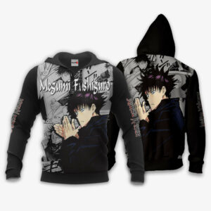 Megumi Fushiguro Hoodie Custom Jujutsu Kaisen Anime Merch Clothes Manga Style 8