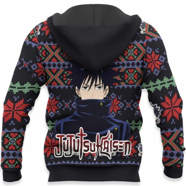 Megumi Fushiguro Ugly Christmas Sweater Custom Anime Jujutsu Kaisen XS12 4