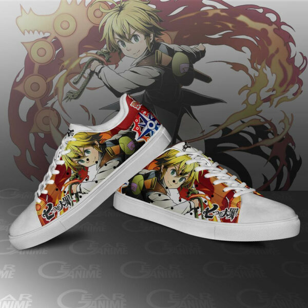 Meliodas Skate Shoes The Seven Deadly Sins Anime Custom Sneakers SK10 3