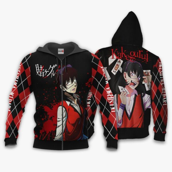 Midari Ikishima Hoodie Shirt Kakegurui Anime Zip Jacket 1