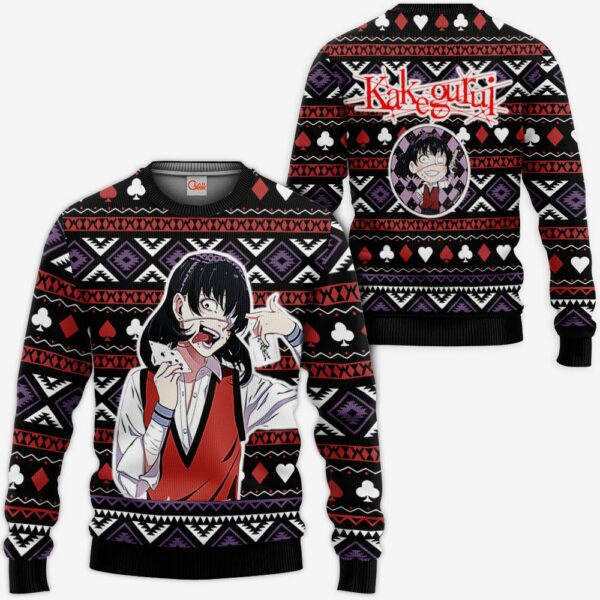 Midari Ikishima Ugly Christmas Sweater Custom Anime Kakegurui XS12 1