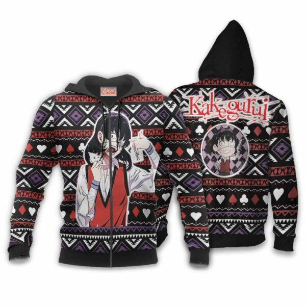 Midari Ikishima Ugly Christmas Sweater Custom Anime Kakegurui XS12 2